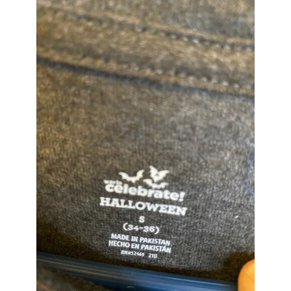 "I'm Only Here for the Boos" Shirt Sz S Black, White Print - Picture 4 of 5